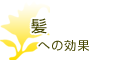 髪への効果